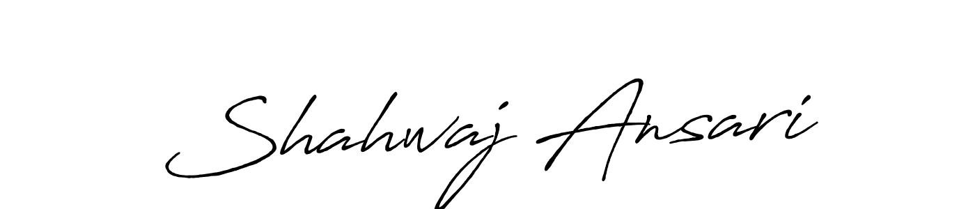 How to make Shahwaj Ansari signature? Antro_Vectra_Bolder is a professional autograph style. Create handwritten signature for Shahwaj Ansari name. Shahwaj Ansari signature style 7 images and pictures png