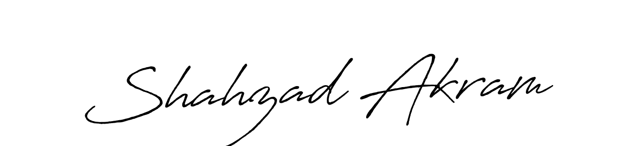 Design your own signature with our free online signature maker. With this signature software, you can create a handwritten (Antro_Vectra_Bolder) signature for name Shahzad Akram. Shahzad Akram signature style 7 images and pictures png