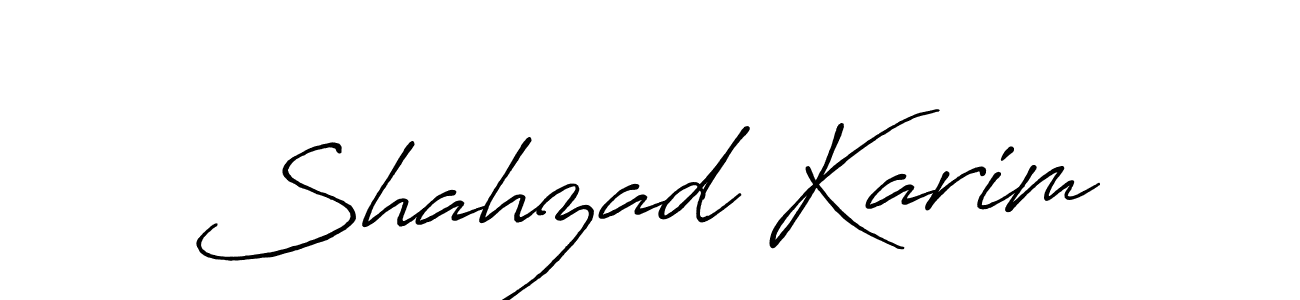 Also You can easily find your signature by using the search form. We will create Shahzad Karim name handwritten signature images for you free of cost using Antro_Vectra_Bolder sign style. Shahzad Karim signature style 7 images and pictures png