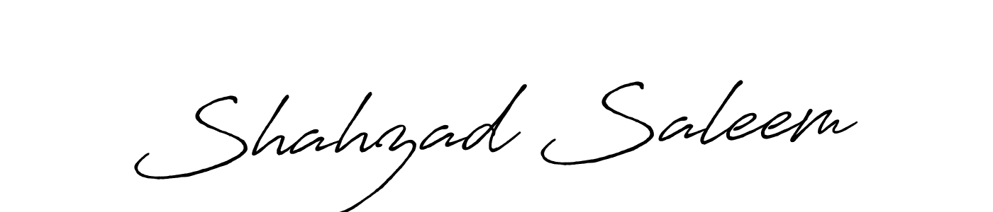 Shahzad Saleem stylish signature style. Best Handwritten Sign (Antro_Vectra_Bolder) for my name. Handwritten Signature Collection Ideas for my name Shahzad Saleem. Shahzad Saleem signature style 7 images and pictures png