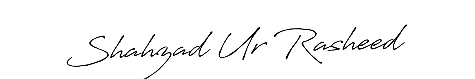 Design your own signature with our free online signature maker. With this signature software, you can create a handwritten (Antro_Vectra_Bolder) signature for name Shahzad Ur Rasheed. Shahzad Ur Rasheed signature style 7 images and pictures png