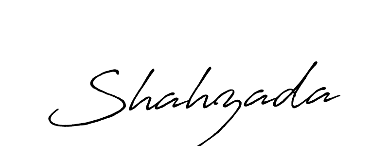 Make a beautiful signature design for name Shahzada. With this signature (Antro_Vectra_Bolder) style, you can create a handwritten signature for free. Shahzada signature style 7 images and pictures png