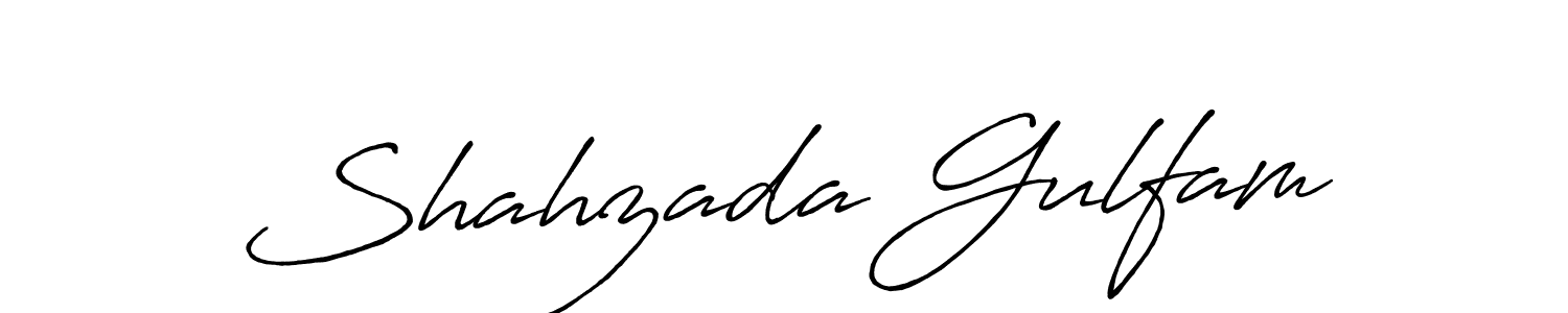 if you are searching for the best signature style for your name Shahzada Gulfam. so please give up your signature search. here we have designed multiple signature styles  using Antro_Vectra_Bolder. Shahzada Gulfam signature style 7 images and pictures png