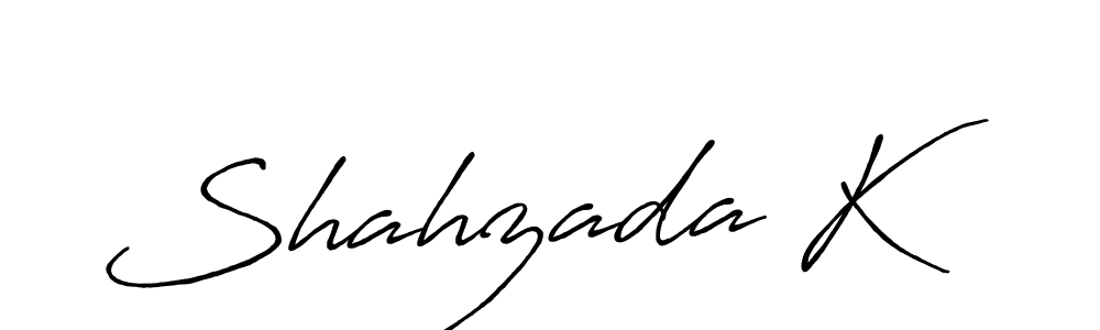 How to make Shahzada K signature? Antro_Vectra_Bolder is a professional autograph style. Create handwritten signature for Shahzada K name. Shahzada K signature style 7 images and pictures png