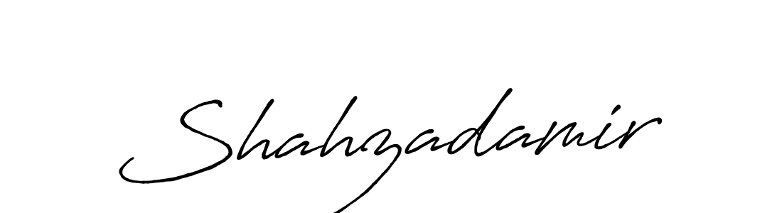 Create a beautiful signature design for name Shahzadamir. With this signature (Antro_Vectra_Bolder) fonts, you can make a handwritten signature for free. Shahzadamir signature style 7 images and pictures png