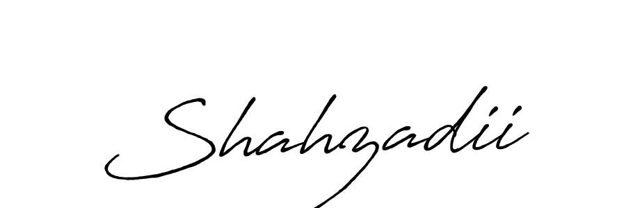 Shahzadii stylish signature style. Best Handwritten Sign (Antro_Vectra_Bolder) for my name. Handwritten Signature Collection Ideas for my name Shahzadii. Shahzadii signature style 7 images and pictures png