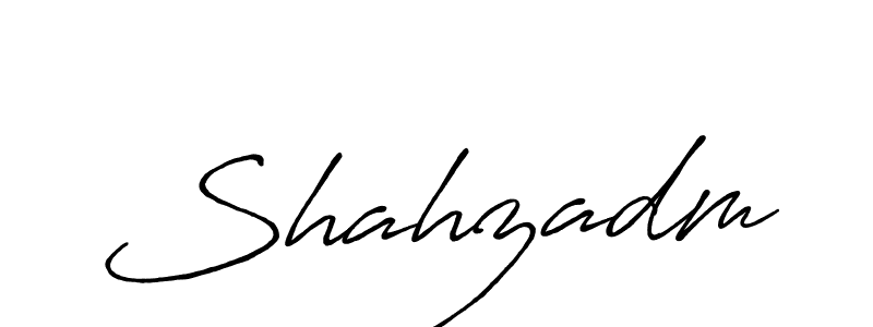 Make a beautiful signature design for name Shahzadm. With this signature (Antro_Vectra_Bolder) style, you can create a handwritten signature for free. Shahzadm signature style 7 images and pictures png