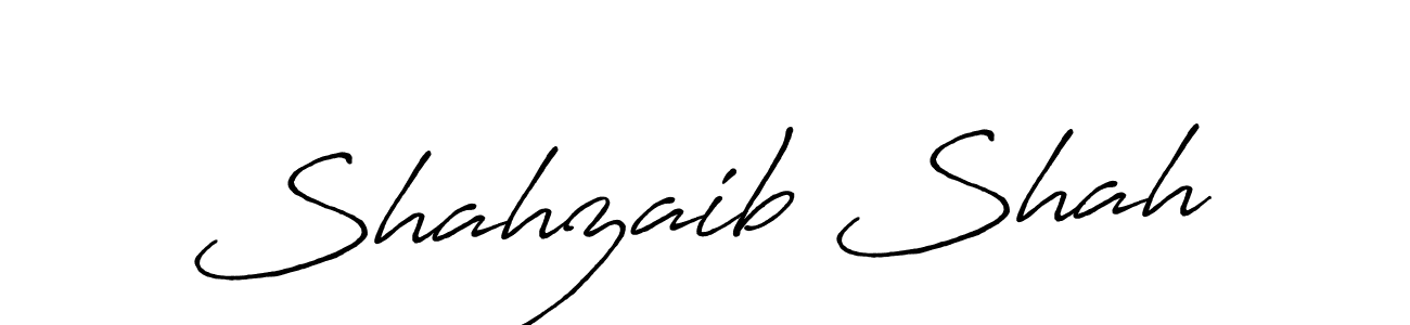 Make a beautiful signature design for name Shahzaib Shah. With this signature (Antro_Vectra_Bolder) style, you can create a handwritten signature for free. Shahzaib Shah signature style 7 images and pictures png