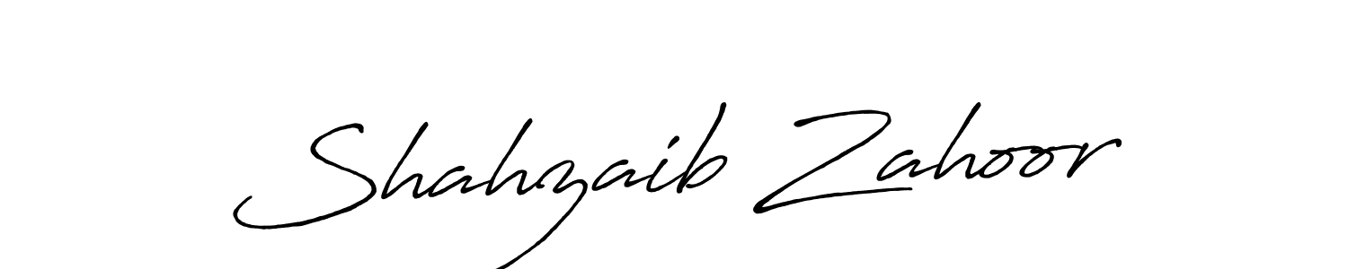 Also we have Shahzaib Zahoor name is the best signature style. Create professional handwritten signature collection using Antro_Vectra_Bolder autograph style. Shahzaib Zahoor signature style 7 images and pictures png