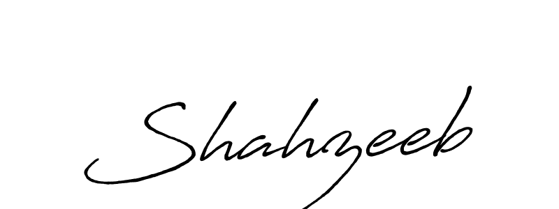 Shahzeeb stylish signature style. Best Handwritten Sign (Antro_Vectra_Bolder) for my name. Handwritten Signature Collection Ideas for my name Shahzeeb. Shahzeeb signature style 7 images and pictures png