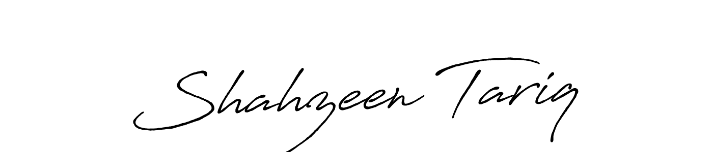 Also we have Shahzeen Tariq name is the best signature style. Create professional handwritten signature collection using Antro_Vectra_Bolder autograph style. Shahzeen Tariq signature style 7 images and pictures png