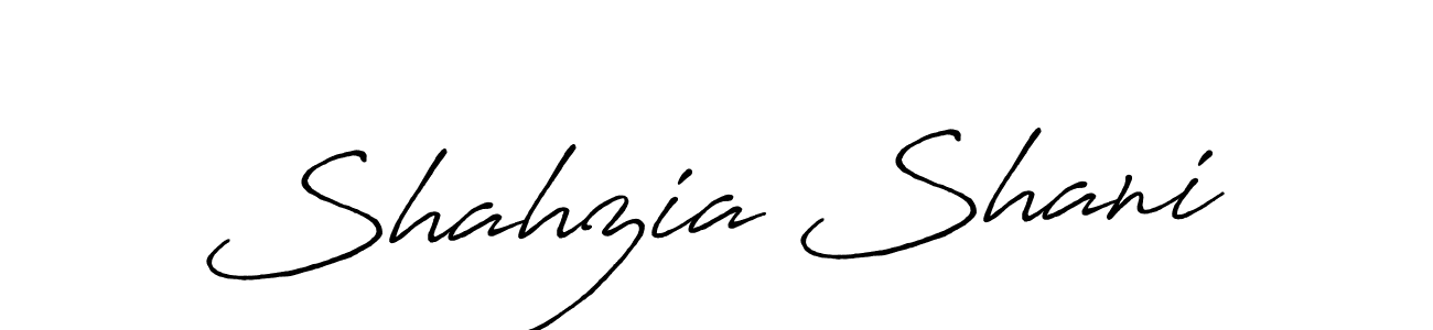 Also we have Shahzia Shani name is the best signature style. Create professional handwritten signature collection using Antro_Vectra_Bolder autograph style. Shahzia Shani signature style 7 images and pictures png