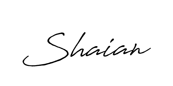 Design your own signature with our free online signature maker. With this signature software, you can create a handwritten (Antro_Vectra_Bolder) signature for name Shaian. Shaian signature style 7 images and pictures png