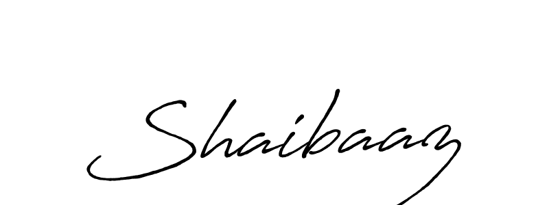 Design your own signature with our free online signature maker. With this signature software, you can create a handwritten (Antro_Vectra_Bolder) signature for name Shaibaaz. Shaibaaz signature style 7 images and pictures png