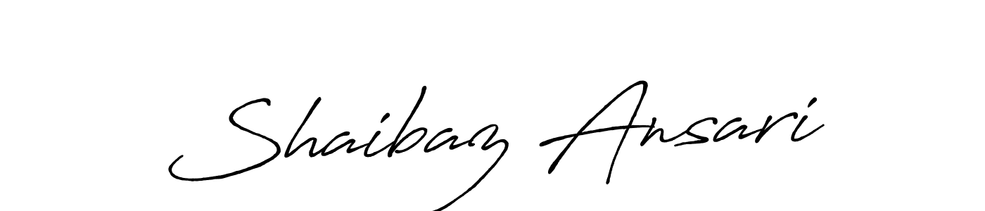 Shaibaz Ansari stylish signature style. Best Handwritten Sign (Antro_Vectra_Bolder) for my name. Handwritten Signature Collection Ideas for my name Shaibaz Ansari. Shaibaz Ansari signature style 7 images and pictures png