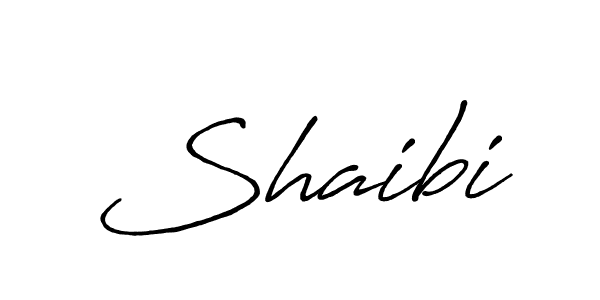 Create a beautiful signature design for name Shaibi. With this signature (Antro_Vectra_Bolder) fonts, you can make a handwritten signature for free. Shaibi signature style 7 images and pictures png
