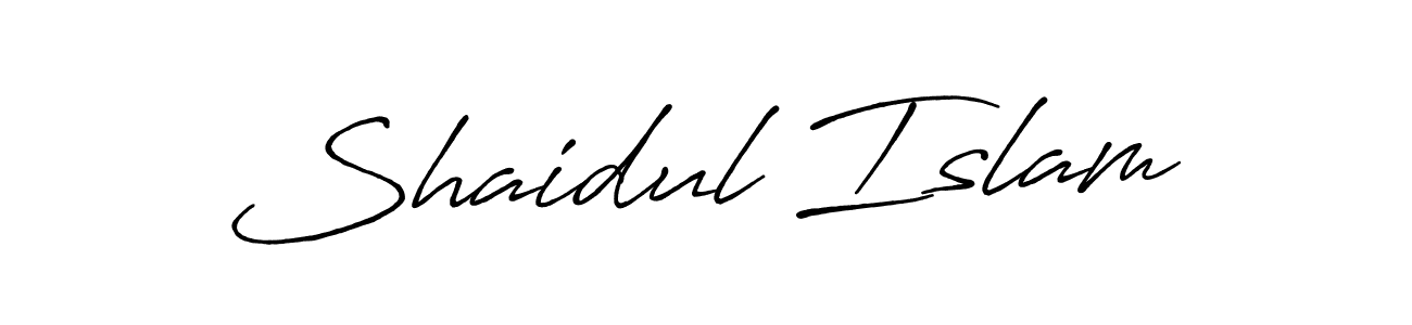 Shaidul Islam stylish signature style. Best Handwritten Sign (Antro_Vectra_Bolder) for my name. Handwritten Signature Collection Ideas for my name Shaidul Islam. Shaidul Islam signature style 7 images and pictures png