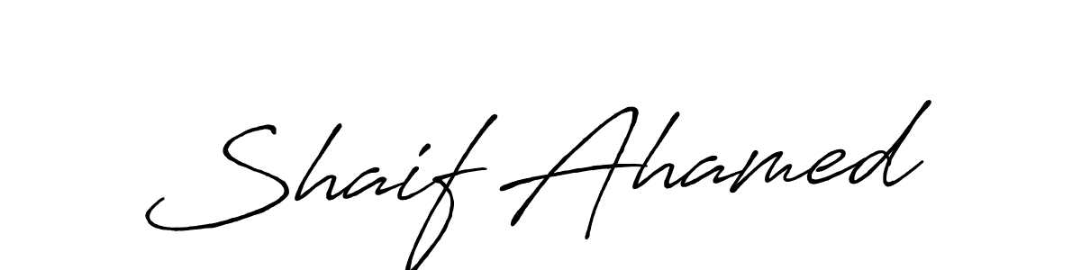 How to make Shaif Ahamed signature? Antro_Vectra_Bolder is a professional autograph style. Create handwritten signature for Shaif Ahamed name. Shaif Ahamed signature style 7 images and pictures png