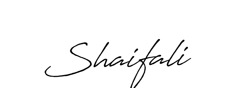 Design your own signature with our free online signature maker. With this signature software, you can create a handwritten (Antro_Vectra_Bolder) signature for name Shaifali. Shaifali signature style 7 images and pictures png