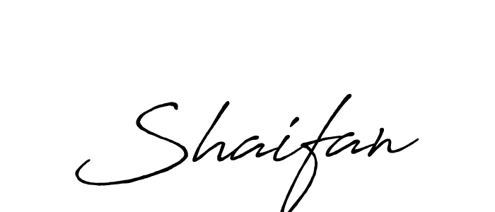 Design your own signature with our free online signature maker. With this signature software, you can create a handwritten (Antro_Vectra_Bolder) signature for name Shaifan. Shaifan signature style 7 images and pictures png