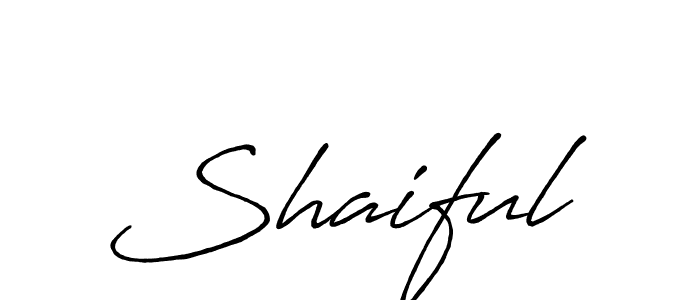 How to make Shaiful signature? Antro_Vectra_Bolder is a professional autograph style. Create handwritten signature for Shaiful name. Shaiful signature style 7 images and pictures png