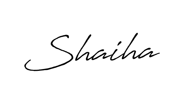 Also we have Shaiha name is the best signature style. Create professional handwritten signature collection using Antro_Vectra_Bolder autograph style. Shaiha signature style 7 images and pictures png