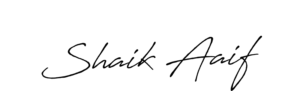 Make a beautiful signature design for name Shaik Aaif. Use this online signature maker to create a handwritten signature for free. Shaik Aaif signature style 7 images and pictures png