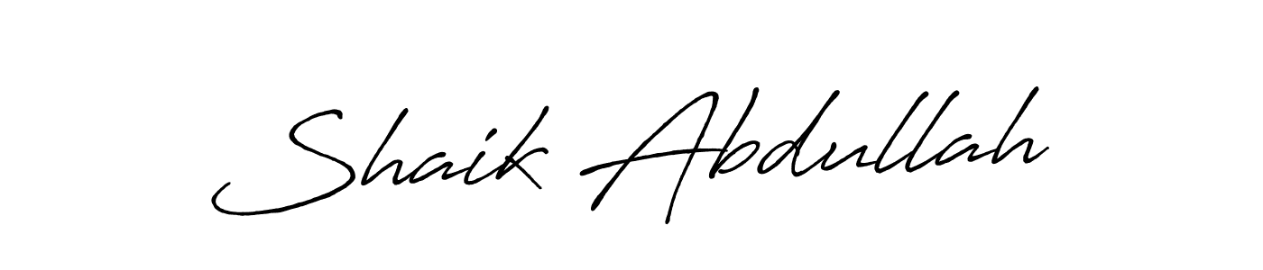It looks lik you need a new signature style for name Shaik Abdullah. Design unique handwritten (Antro_Vectra_Bolder) signature with our free signature maker in just a few clicks. Shaik Abdullah signature style 7 images and pictures png