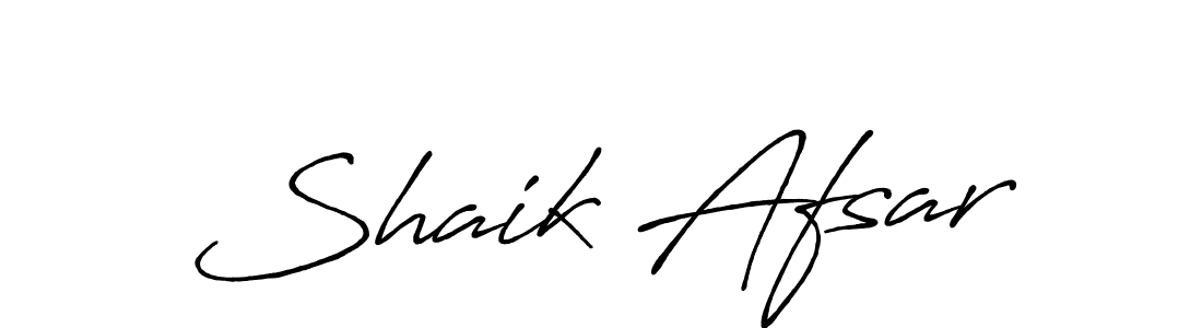 Make a beautiful signature design for name Shaik Afsar. With this signature (Antro_Vectra_Bolder) style, you can create a handwritten signature for free. Shaik Afsar signature style 7 images and pictures png