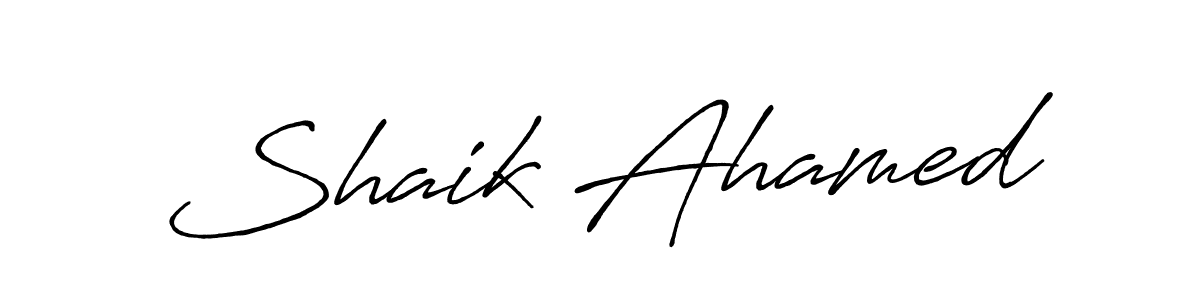 The best way (Antro_Vectra_Bolder) to make a short signature is to pick only two or three words in your name. The name Shaik Ahamed include a total of six letters. For converting this name. Shaik Ahamed signature style 7 images and pictures png