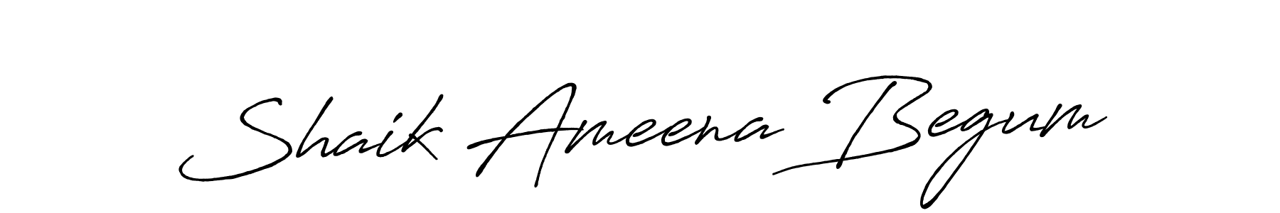 Antro_Vectra_Bolder is a professional signature style that is perfect for those who want to add a touch of class to their signature. It is also a great choice for those who want to make their signature more unique. Get Shaik Ameena Begum name to fancy signature for free. Shaik Ameena Begum signature style 7 images and pictures png