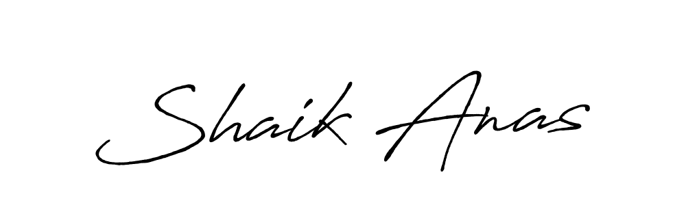 Shaik Anas stylish signature style. Best Handwritten Sign (Antro_Vectra_Bolder) for my name. Handwritten Signature Collection Ideas for my name Shaik Anas. Shaik Anas signature style 7 images and pictures png