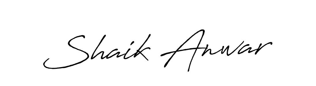 Use a signature maker to create a handwritten signature online. With this signature software, you can design (Antro_Vectra_Bolder) your own signature for name Shaik Anwar. Shaik Anwar signature style 7 images and pictures png