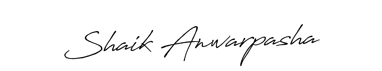 Also You can easily find your signature by using the search form. We will create Shaik Anwarpasha name handwritten signature images for you free of cost using Antro_Vectra_Bolder sign style. Shaik Anwarpasha signature style 7 images and pictures png