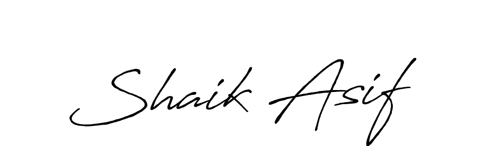 Design your own signature with our free online signature maker. With this signature software, you can create a handwritten (Antro_Vectra_Bolder) signature for name Shaik Asif. Shaik Asif signature style 7 images and pictures png