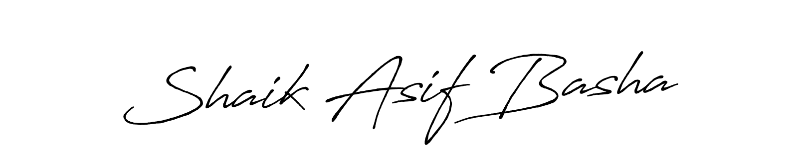 How to make Shaik Asif Basha name signature. Use Antro_Vectra_Bolder style for creating short signs online. This is the latest handwritten sign. Shaik Asif Basha signature style 7 images and pictures png