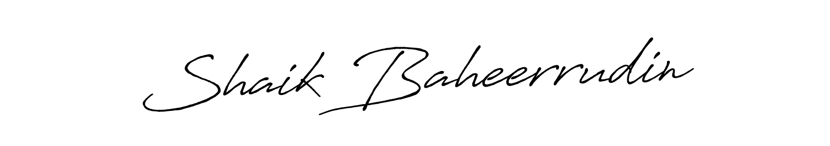 Design your own signature with our free online signature maker. With this signature software, you can create a handwritten (Antro_Vectra_Bolder) signature for name Shaik Baheerrudin. Shaik Baheerrudin signature style 7 images and pictures png