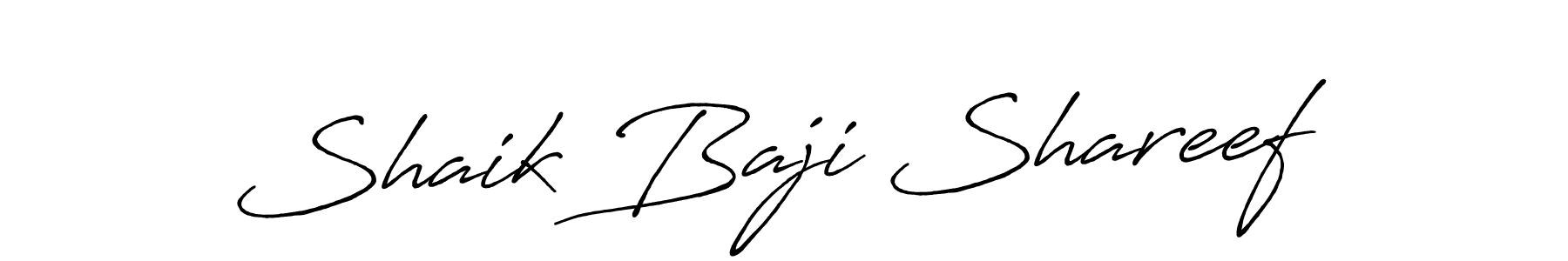 Make a short Shaik Baji Shareef signature style. Manage your documents anywhere anytime using Antro_Vectra_Bolder. Create and add eSignatures, submit forms, share and send files easily. Shaik Baji Shareef signature style 7 images and pictures png