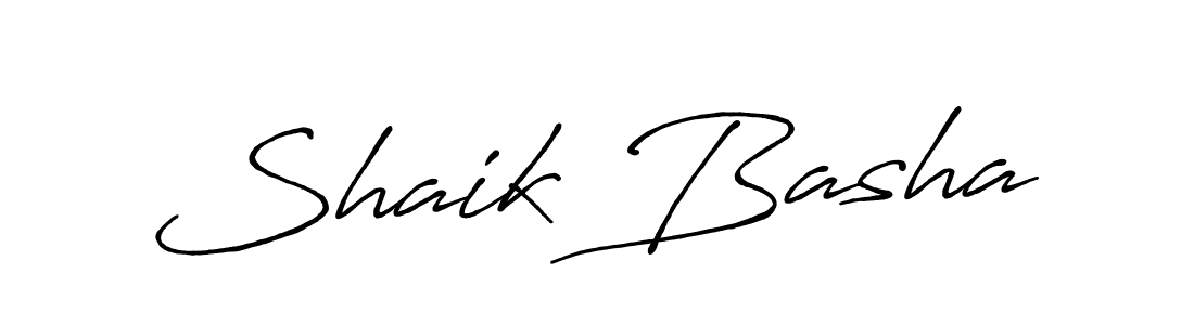 Shaik Basha stylish signature style. Best Handwritten Sign (Antro_Vectra_Bolder) for my name. Handwritten Signature Collection Ideas for my name Shaik Basha. Shaik Basha signature style 7 images and pictures png