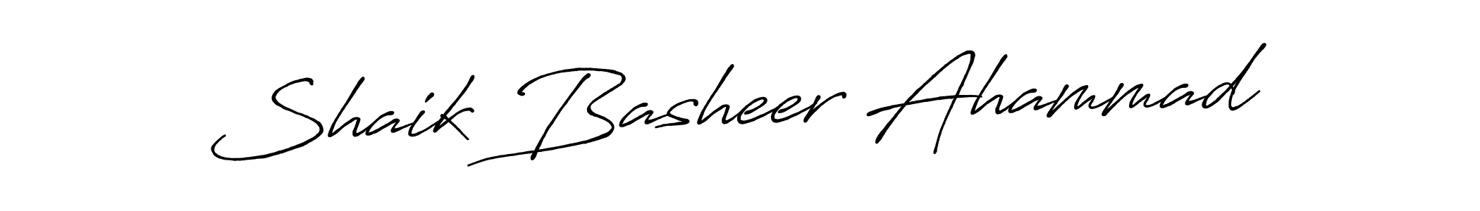 Also You can easily find your signature by using the search form. We will create Shaik Basheer Ahammad name handwritten signature images for you free of cost using Antro_Vectra_Bolder sign style. Shaik Basheer Ahammad signature style 7 images and pictures png