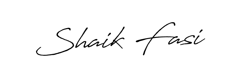 Also we have Shaik Fasi name is the best signature style. Create professional handwritten signature collection using Antro_Vectra_Bolder autograph style. Shaik Fasi signature style 7 images and pictures png
