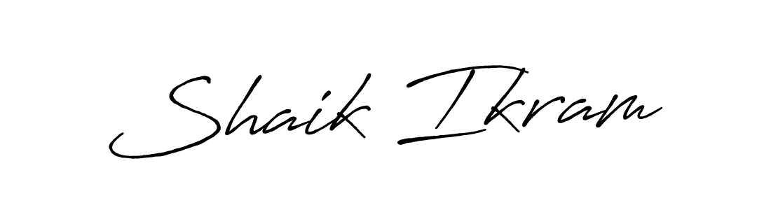 Antro_Vectra_Bolder is a professional signature style that is perfect for those who want to add a touch of class to their signature. It is also a great choice for those who want to make their signature more unique. Get Shaik Ikram name to fancy signature for free. Shaik Ikram signature style 7 images and pictures png
