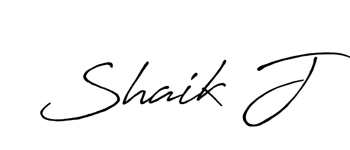 Also we have Shaik J name is the best signature style. Create professional handwritten signature collection using Antro_Vectra_Bolder autograph style. Shaik J signature style 7 images and pictures png