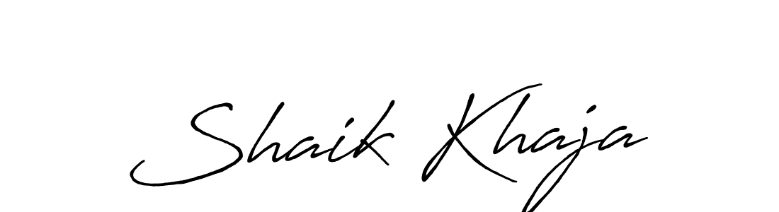 How to make Shaik Khaja signature? Antro_Vectra_Bolder is a professional autograph style. Create handwritten signature for Shaik Khaja name. Shaik Khaja signature style 7 images and pictures png