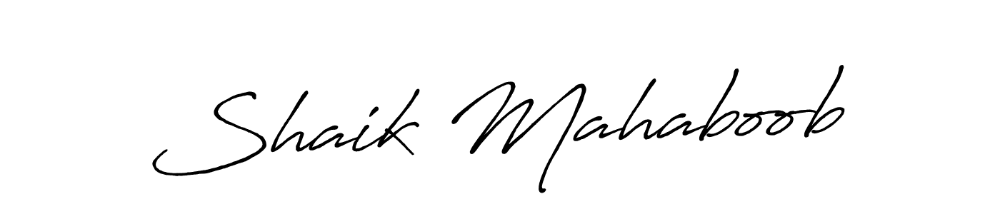 Similarly Antro_Vectra_Bolder is the best handwritten signature design. Signature creator online .You can use it as an online autograph creator for name Shaik Mahaboob. Shaik Mahaboob signature style 7 images and pictures png