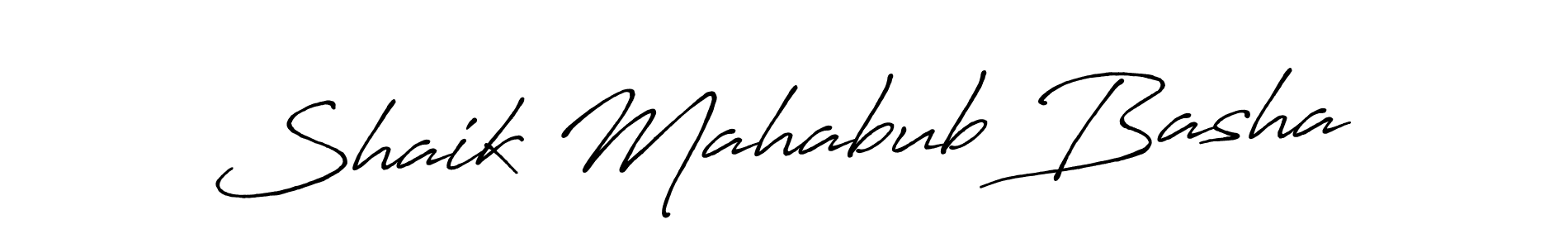 The best way (Antro_Vectra_Bolder) to make a short signature is to pick only two or three words in your name. The name Shaik Mahabub Basha include a total of six letters. For converting this name. Shaik Mahabub Basha signature style 7 images and pictures png