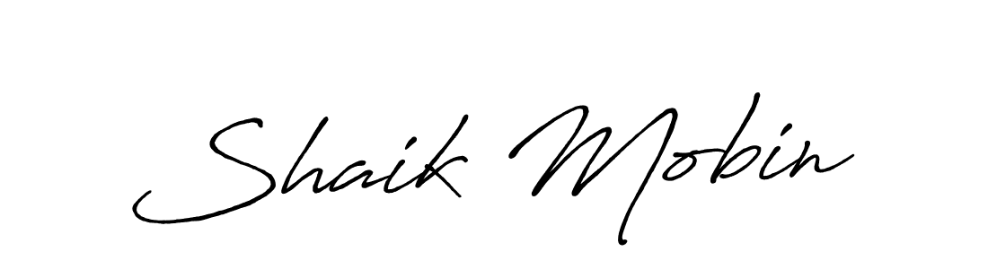 Similarly Antro_Vectra_Bolder is the best handwritten signature design. Signature creator online .You can use it as an online autograph creator for name Shaik Mobin. Shaik Mobin signature style 7 images and pictures png