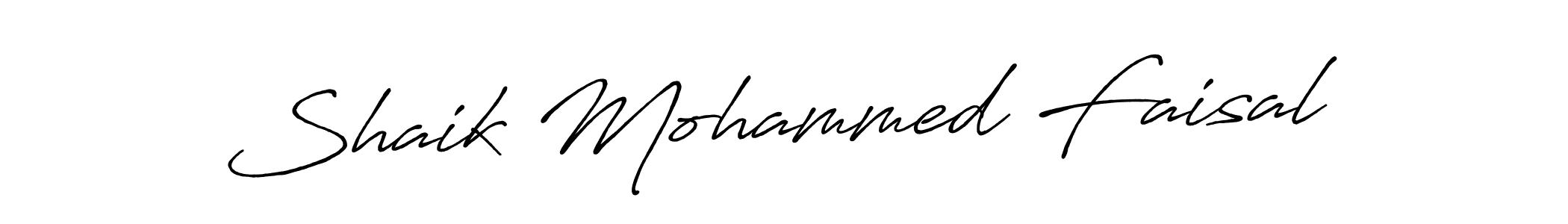 Also we have Shaik Mohammed Faisal name is the best signature style. Create professional handwritten signature collection using Antro_Vectra_Bolder autograph style. Shaik Mohammed Faisal signature style 7 images and pictures png