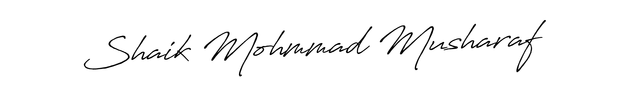 This is the best signature style for the Shaik Mohmmad Musharaf name. Also you like these signature font (Antro_Vectra_Bolder). Mix name signature. Shaik Mohmmad Musharaf signature style 7 images and pictures png