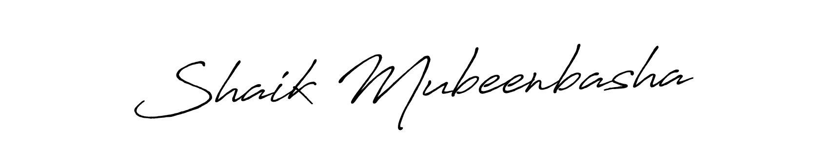 Also we have Shaik Mubeenbasha name is the best signature style. Create professional handwritten signature collection using Antro_Vectra_Bolder autograph style. Shaik Mubeenbasha signature style 7 images and pictures png